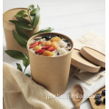 卸売ラウンドスープ食品クラフト紙カップ